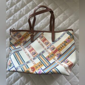 Tory Burch Floral Patterned Tote Bag